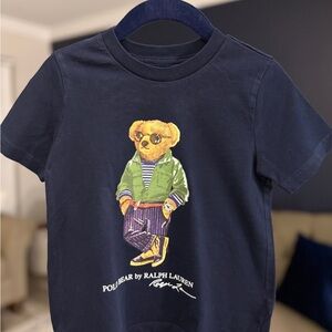 Polo by Ralph Lauren Kids Navy Tee with Bear Design
